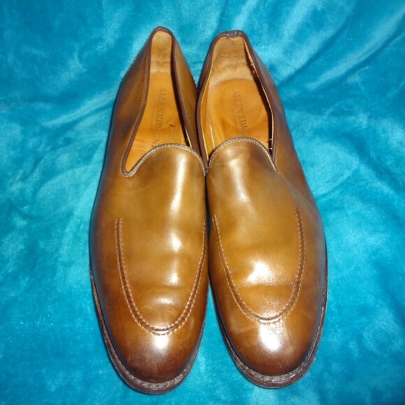 Coffee Brown Leather Allen Edmonds Macrae Loafers 13D - Picture 1 of 6